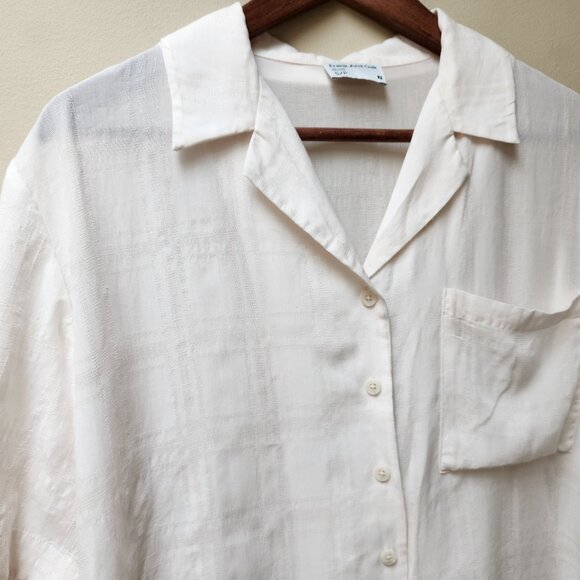Frank And Oak white button blouse / S - Picture 3 of 5